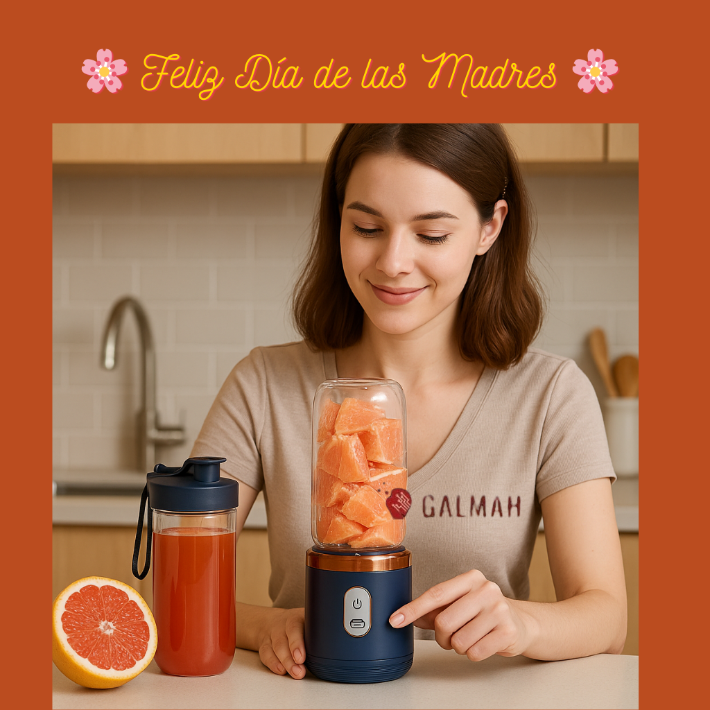 🥤 Licuadora Portátil Recargable – Práctica, Ligera y Perfecta para Mamá 💖