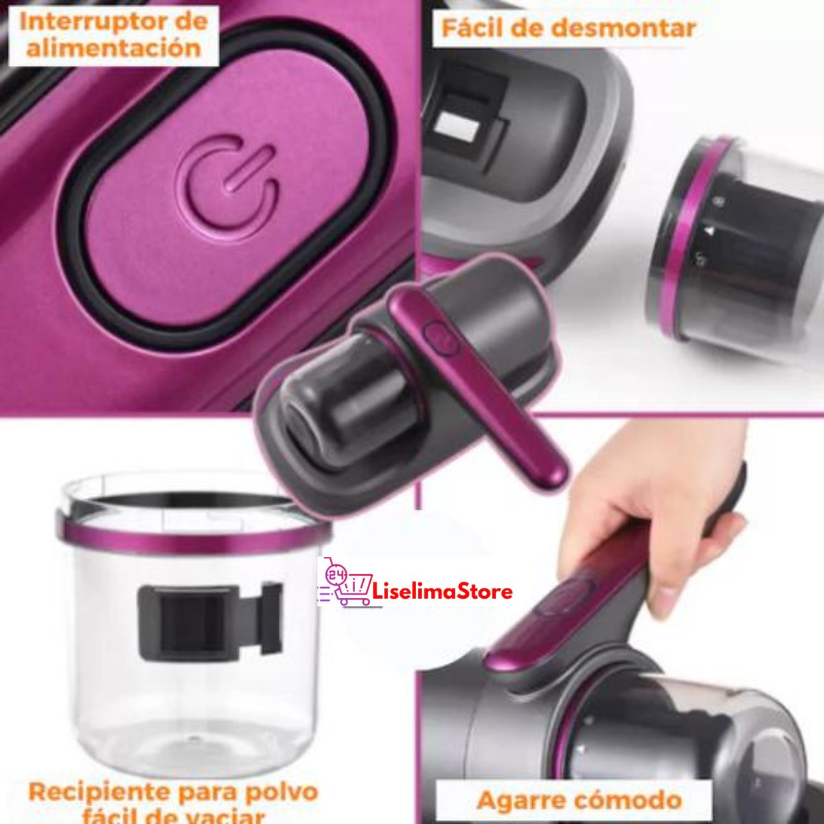 🛏️ ASPIRADORA ANTI ÁCAROS INALÁMBRICA CON LUZ UV 🔆