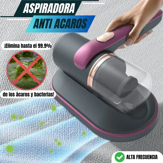 🛏️ ASPIRADORA ANTI ÁCAROS INALÁMBRICA CON LUZ UV 🔆