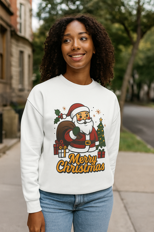 Merry Christmas Santa Sweatshirt | Unisex Pullover | Cozy Holiday Gift 🎄