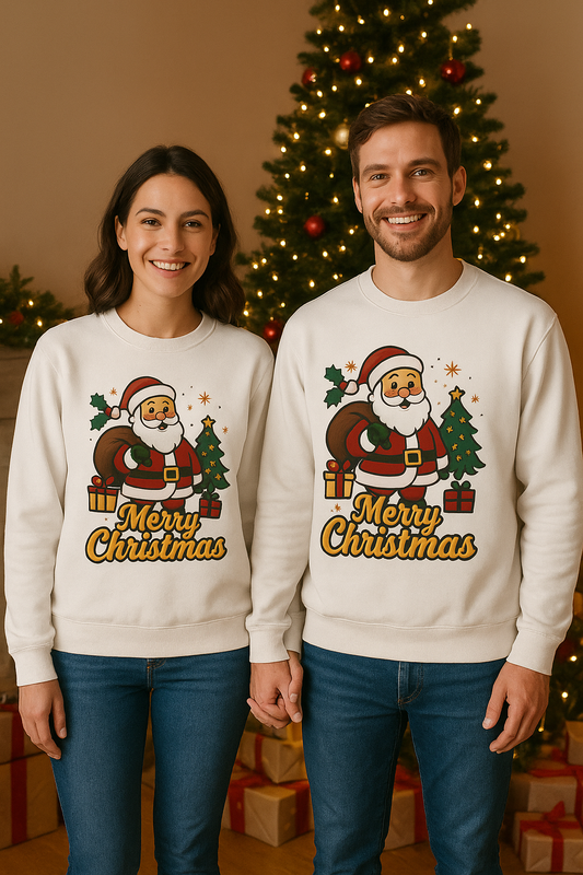 Merry Christmas Santa Sweatshirt | Unisex Pullover | Cozy Holiday Gift 🎄